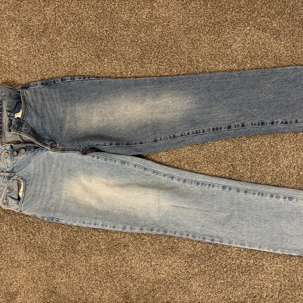 PacSun 2 tone denim dad jeans